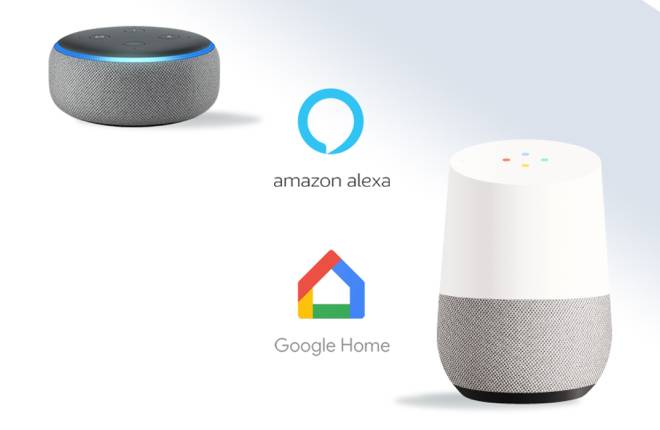 Amazon Alexa and Google Home smart speakers.